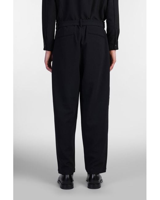 Attachment Pants In Black Polyester for men