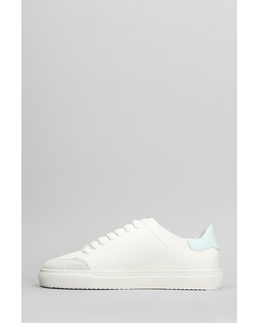 Sneakers Clean 90 in pelle e camoscio Bianco di Axel Arigato in White