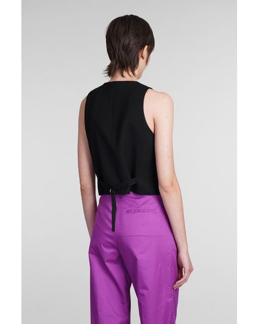ANDAMANE Purple Pauline Vest In Black Polyester