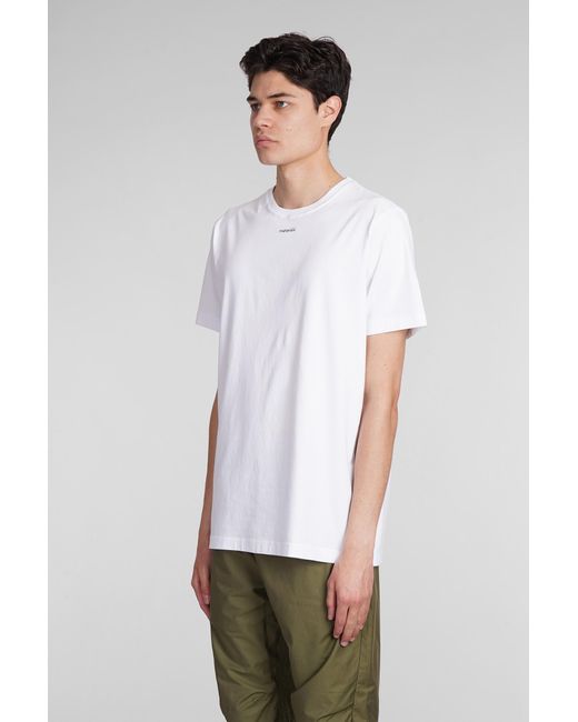 T-Shirt in Cotone Bianco di Maharishi in White da Uomo