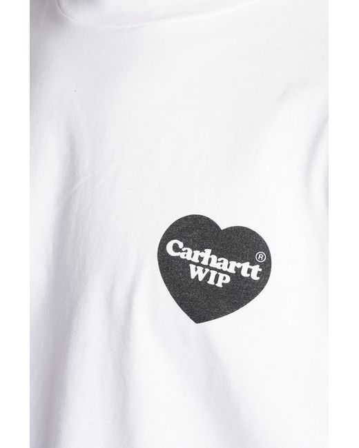 T-Shirt in Cotone Bianco di Carhartt in White da Uomo