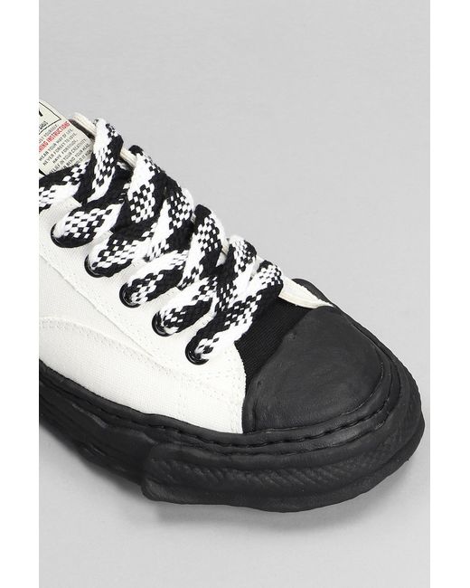 Maison Mihara Yasuhiro Gray Peterson 23 Low Sneakers In White Cotton for men