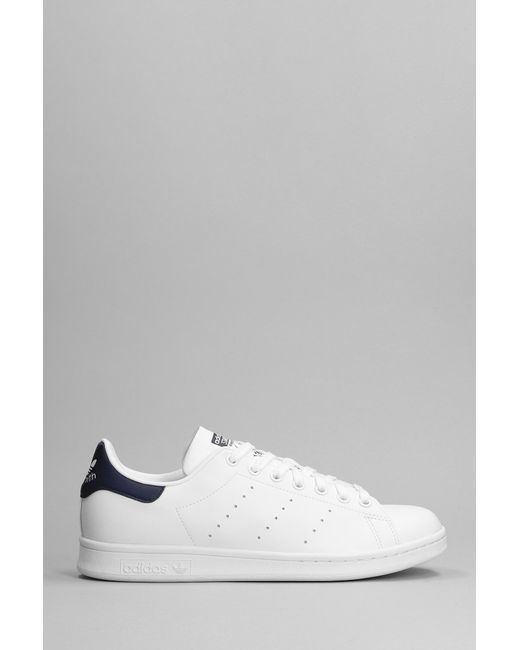 Sneakers Stan Smith in Pelle Bianca di Adidas in White da Uomo