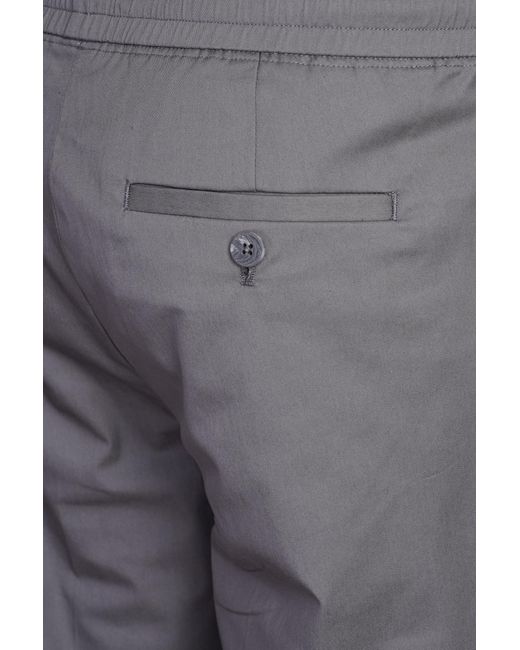 Pantalone Rem slim low rise in Cotone Grigio di Neil Barrett in Gray da Uomo