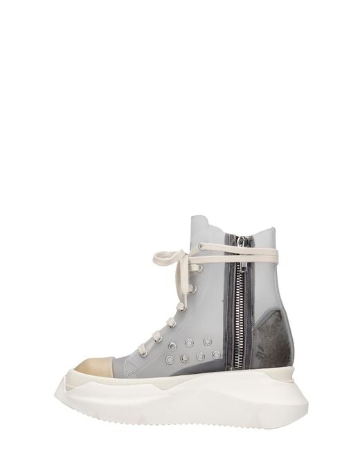 Rick Owens Abstract Sneakers In Transparent Pvc in Gray | Lyst