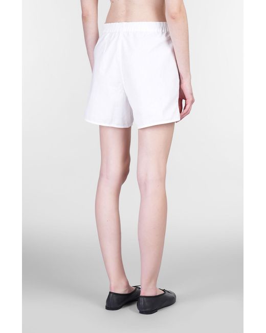 Shorts in Cotone Bianco di MARINE SERRE in White