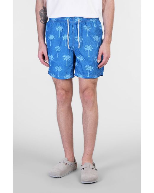 Beachwear Lighting in Poliestere Blu di Mc2 Saint Barth in Blue da Uomo
