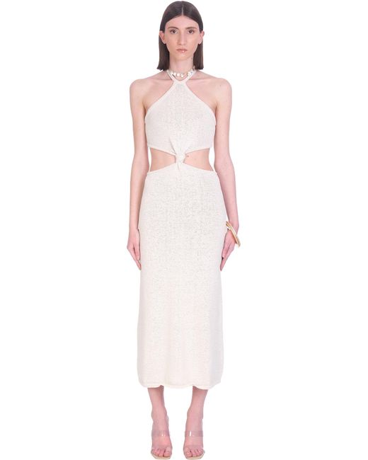 Cult Gaia Cameron Dress Dress In White Cotton - Lyst