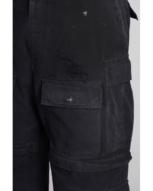 Pantalone in Cotone Nero di Balenciaga in Black da Uomo