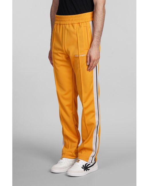 Palm Angels Pants In Orange Polyester for men