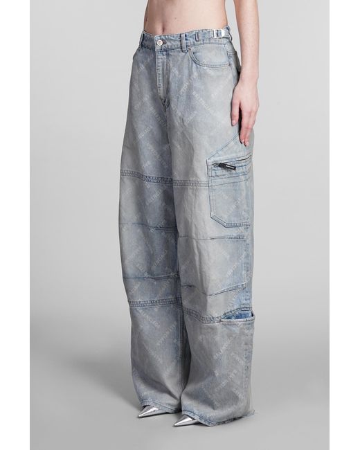 Jeans in Cotone Blu di Balenciaga in Gray