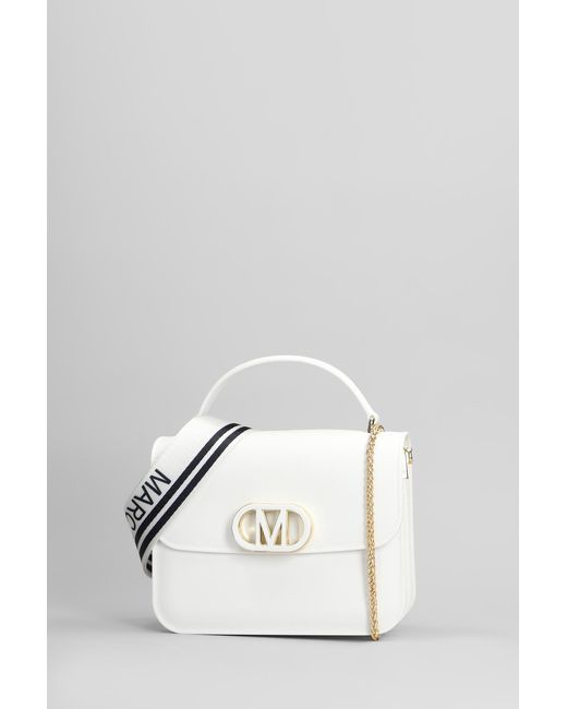 Borsa a spalla Flat Ear in ecopelle Bianca di Marc Ellis in White