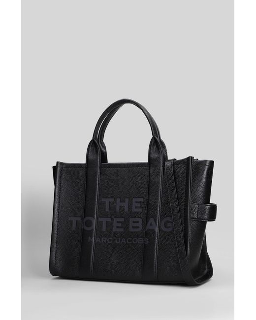 Marc Jacobs The Medium Tote Tote In Black Leather