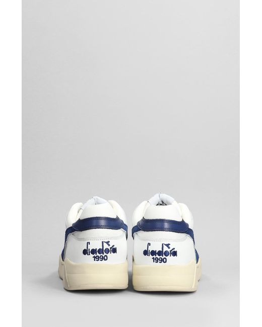 Diadora B.560 Used Sneakers In White Leather for men