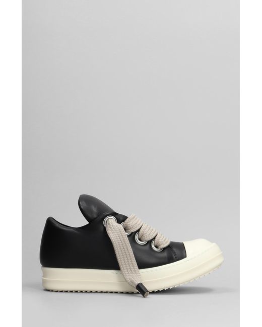 Sneakers Jumbolaced low sneak in Pelle Nera di Rick Owens in Gray