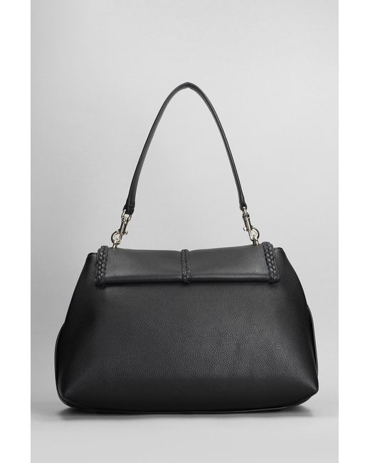 Chloé Penelope Shoulder Bag In Black Leather