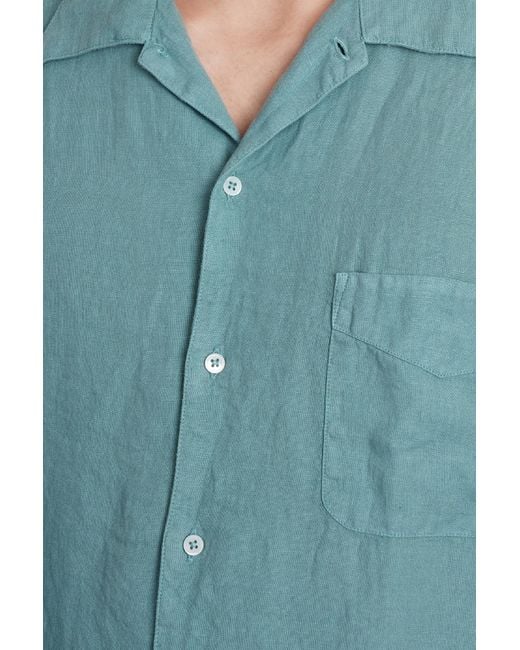 Massimo Alba Venice Shirt In Green Linen for men