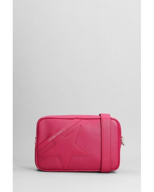 Golden Goose Deluxe Brand Pink Star Bag In Leather And Grain