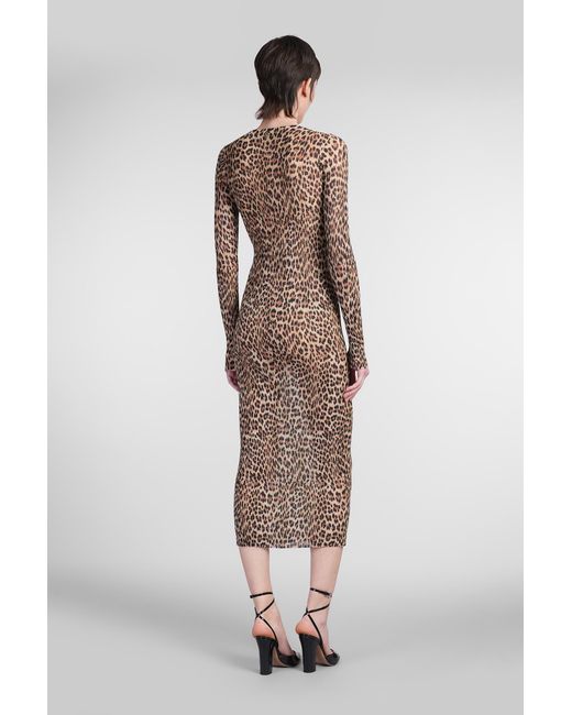 Abito donna in Cotone Animalier di Blumarine in White