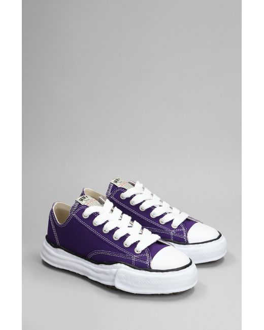 Maison Mihara Yasuhiro Purple Peterson Low Sneakers In Viola Cotton for men