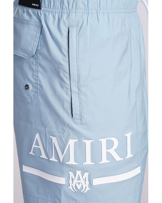 Amiri Blue Beachwear In Cyan Polyester for men