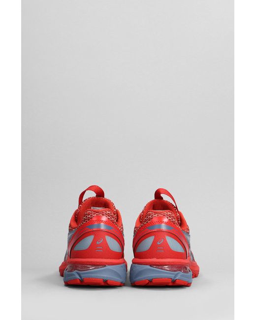 Asics Us-4 Gel-terrain Sneakers In Red Leather And Fabric