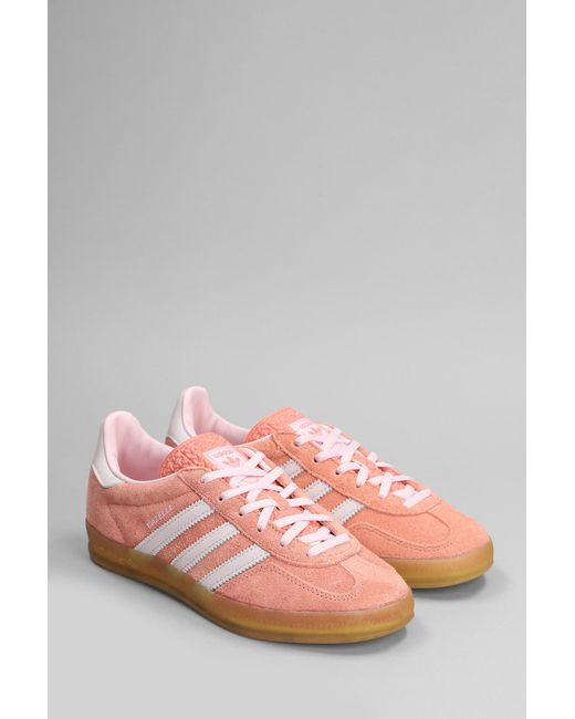 Sneakers Gazelle Indoor W in Camoscio Rosa di Adidas in Pink