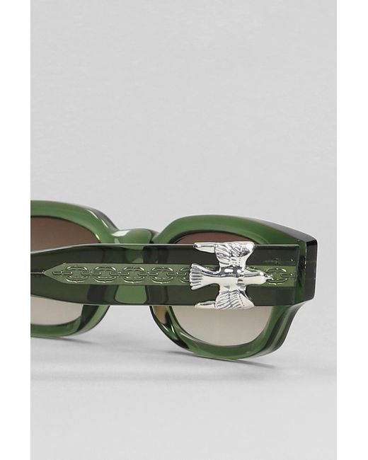 Cutler & Gross Gray The Great Frog Sunglasses In Green Acetate