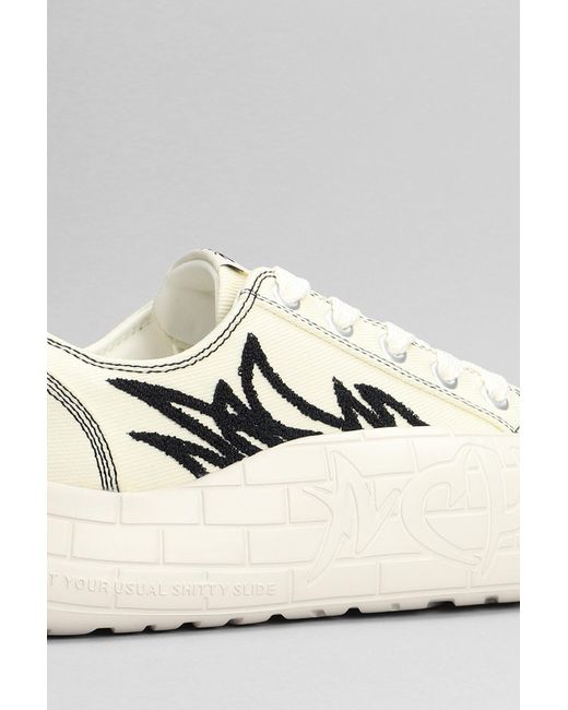 Sneakers Nyu Vulc G2 in Tela Beige di Acupuncture in White da Uomo