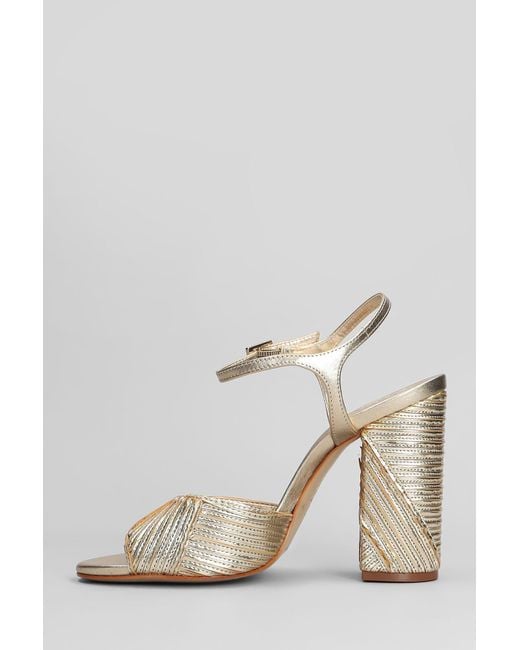 Sandali Lupita in Pelle Oro di SCHUTZ SHOES in Natural