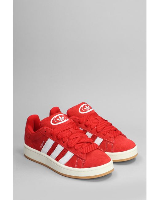 Adidas Campus 00s Sneakers In Red Suede