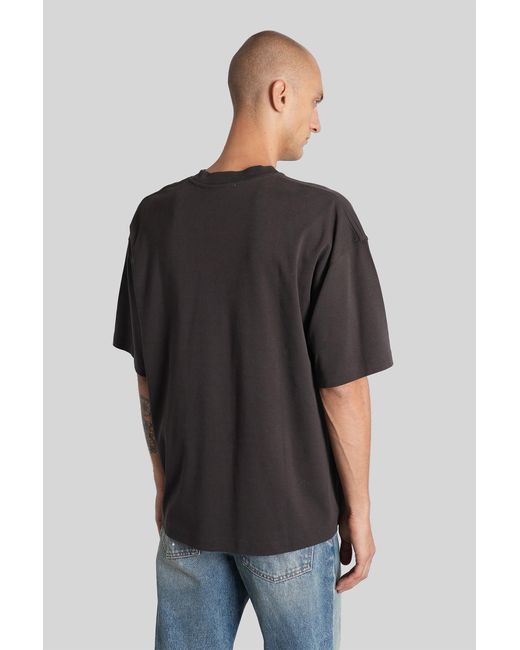 T-Shirt Mick in Cotone Marrone di DARKPARK in Black da Uomo