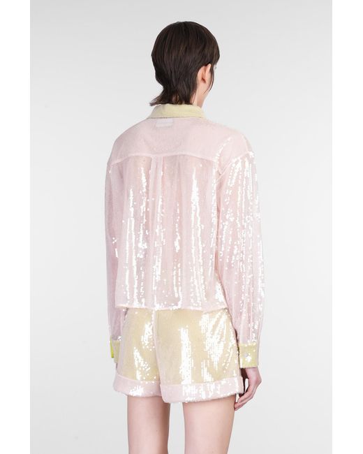 Camicia in Poliestere Rosa di MVP WARDROBE in Pink