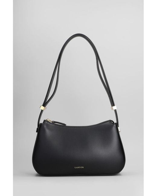 Borsa a spalla Concerto in Pelle Nera di Lanvin in Black
