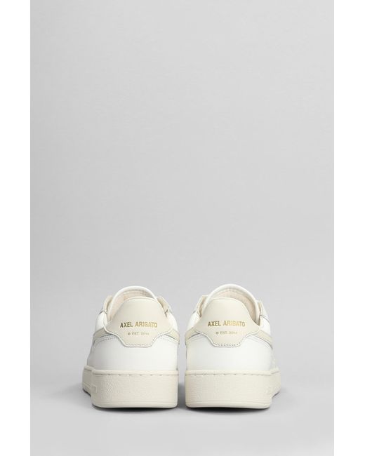 Sneakers Dice-A Sneaker in Pelle Bianca di Axel Arigato in White