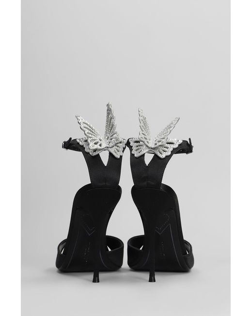 Sandali Aura in Raso Nero di Sophia Webster in Black
