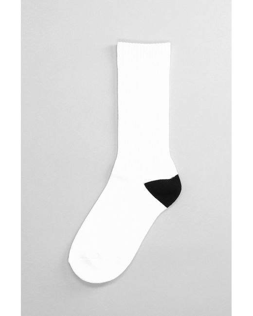 Amiri Socks In White Cotton for men