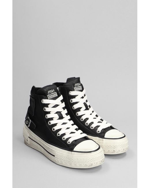 Sneakers Rage in Pelle Nera di Ash in Black