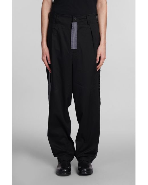 Y's Yohji Yamamoto Pants In Black Cotton for men