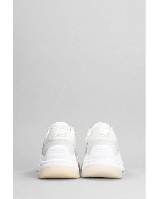 Sneakers Addict in pelle e tessuto Bianco di Ash in White