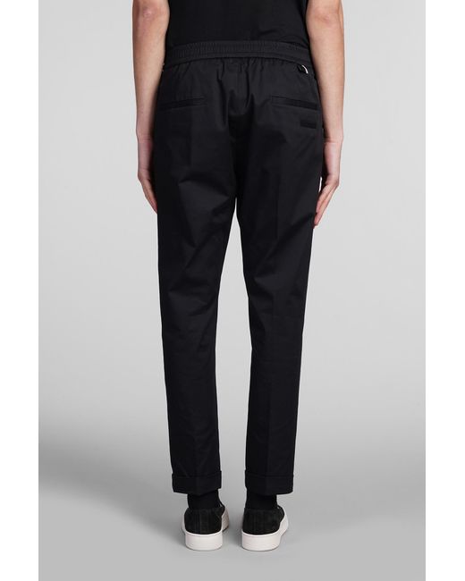 Pantalone Riviera in Cotone Nero di Low Brand in Black da Uomo