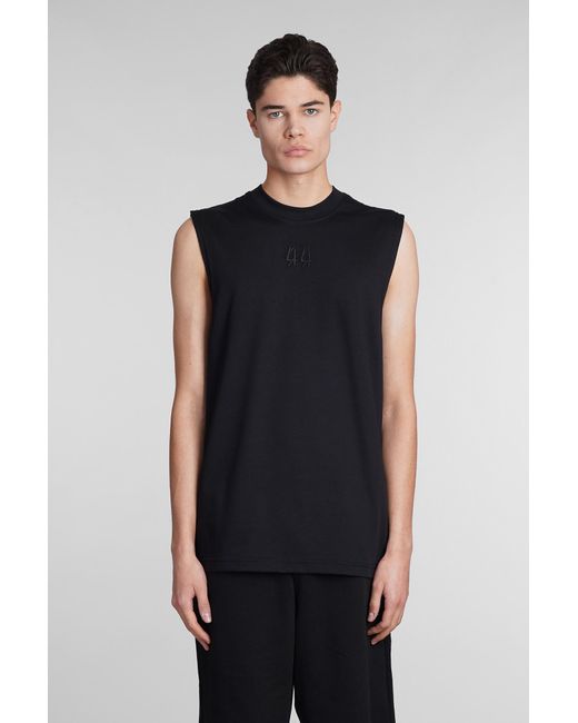 44 Label Group Tank Top In Black Cotton for men