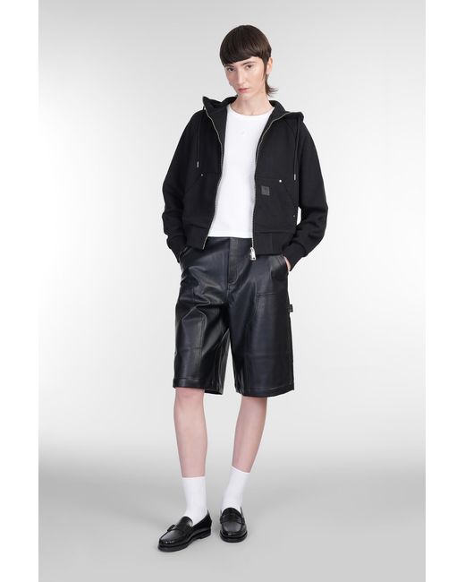 Felpa Hooded Eldon Jacket in Cotone Nero di Carhartt in Blue