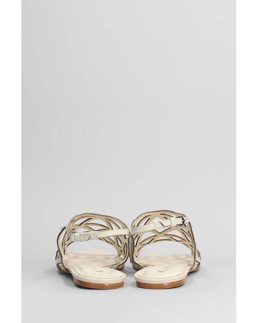 Carrano Flats In White Nubuck