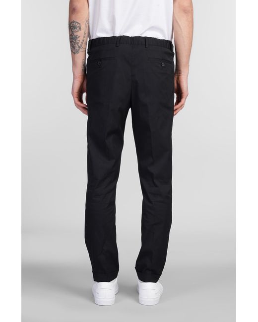 Pantalone Isolas in Cotone Nero di BRIGLIA in Black da Uomo