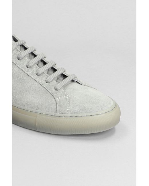 Sneakers Original achilles in Camoscio Grigio di Common Projects in Gray da Uomo
