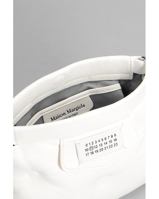 Maison Margiela Glam Slam Shoulder Bag In White Leather