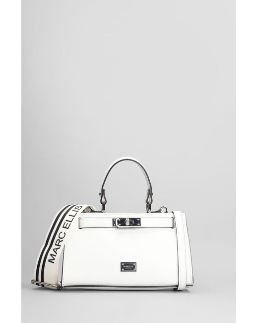 Marc Ellis Alma S Bx Shoulder Bag In White Faux Leather