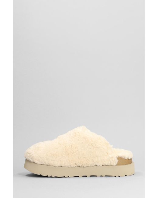 Ugg natural 2025 fuzz yeah slippers