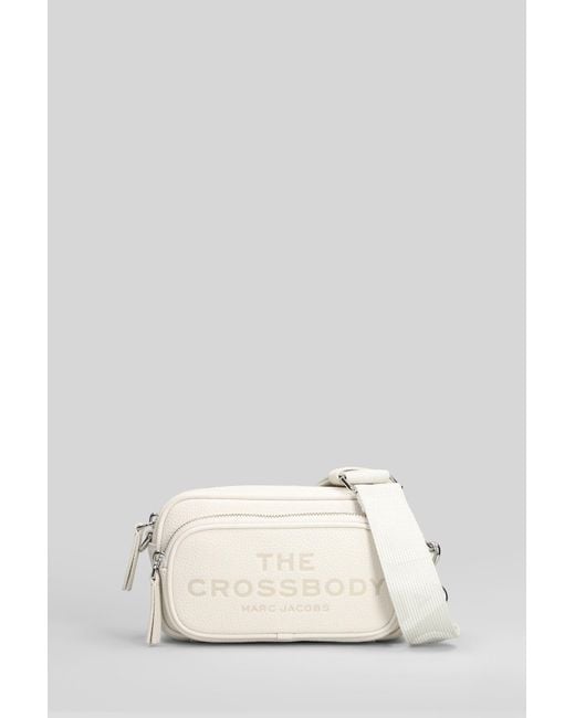 Marc Jacobs Natural The Crossbody Shoulder Bag In White Leather